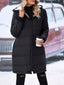Quilted Zip Up Puffer Coat with Hood