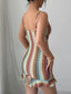 Cutout Ruffled Hem Cami Dress