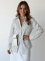 Oversized Striped Button-Down Shirt