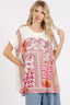 Mittoshop Printed Round Neck Short Sleeve T-Shirt