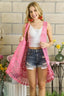 ADORA Crochet Lace Sleeveless Vest Cardigan