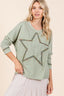 Mittoshop Mineral Wash Star Patch Long Sleeve T-Shirt