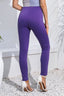 Chain Detail Slim Fit Cropped Pants