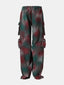 Spray-Painted Wide Leg Cargo Jeans