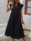 Ruffle Sleeve Tiered Midi Dress