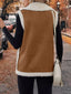 Open Front Vest Coat with Pockets