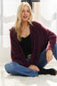 ADORA Soft Fuzzy Sweater Hoodie Cardigan