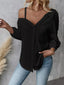 Asymmetrical Cold Shoulder Button Up Shirt