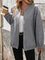 Snap Down Dropped Shoulder Jacket