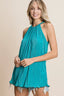 BiBi Pleating Knit Halter Neck Top