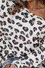 BiBi Leopard Hacci Knit Top
