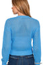 Zenana Button Down Lightweight Crochet Cardigan Sweater