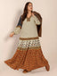 Plus Size Notched Balloon Sleeve Maxi Dress