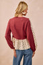 BiBi Waffle with Floral Woven Combo Top