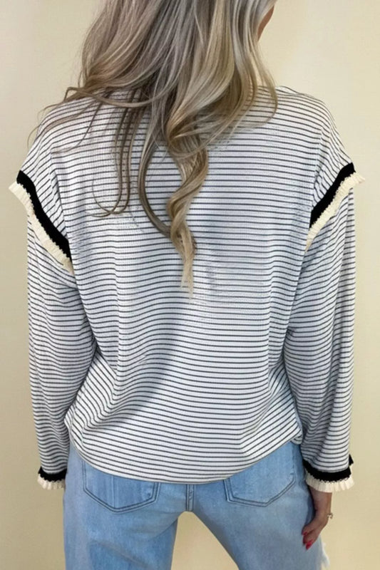 Striped Long Sleeve Top