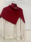Chunky Knit Slit Scarf