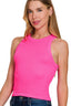 Zenana Seamless Ribbed Crop Tank