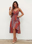 Printed V-Neck Cami Dress