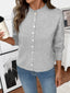 Button-Front Long Sleeve Cardigan
