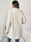 Fleece Double-Breasted Longline Coat