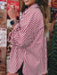 Striped Button-Up Long Sleeve Shirt