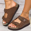 Open Toe Double Buckle Sandals