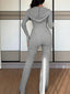 Zip Up Hooded Top and Pants Set