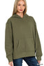 Zenana Fleece Kangaroo Pocket Hoodie