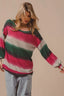 BiBi Striped Gradation Print Knit Top