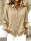 Plus Size Casual Long Sleeve Button-Down Shirt