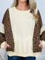 Leopard Round Neck Sweatshirt