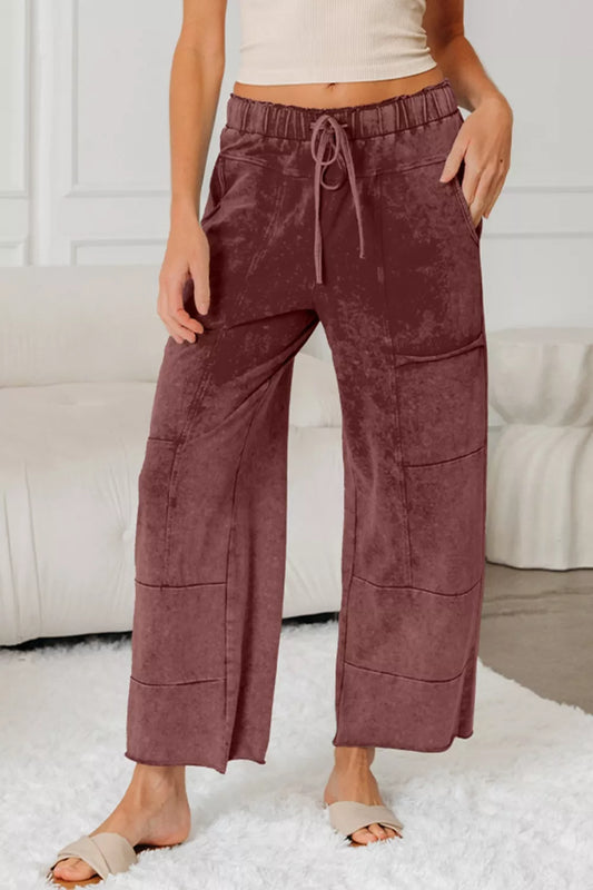 Wash Wide Leg Pants