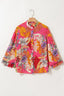 Printed Button Down Long Sleeve Shirt