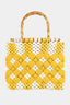 Fame Wooden Handle Braided Handbag