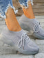 Mesh Round Toe Flat Athletic