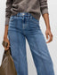 Wide Leg Jeans with Front Seam Detail