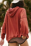 Drawstring Dropped Shoulder Hoodie