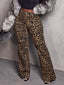 Leopard Wide Leg Pants