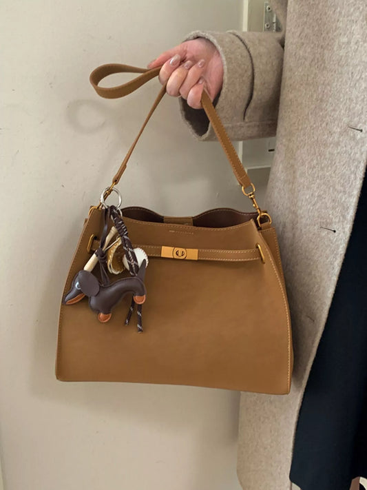 Solid Color Crossbody Bag