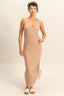 HYFVE Scoop Neck Side Tie Detail Midi Dress