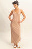 HYFVE Scoop Neck Side Tie Detail Midi Dress