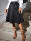 Tied Knee Length Skirt
