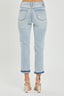 RISEN Mid-Rise Sequin Patched Jeans