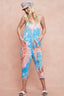 BiBi Tie Dye Knit Mid-length Casual Jumpsuit