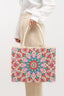 Flower Straw Weave Tote Bag