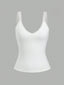 Lace Detail V-Neck Wide Strap Tank