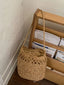 Woven Straw Bucket Shoulder Bag