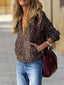 Leopard Print Zip-Up Hoodie