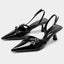 Point Toe Slingback Pumps