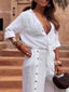 Full Size Button-Down Shirt and Wide-Leg Pants Set Plus Size